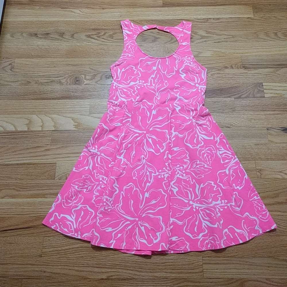 Hot Pink Floral Dress